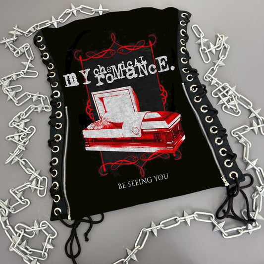 My Chemical Romance Coffin Lace Up Dress