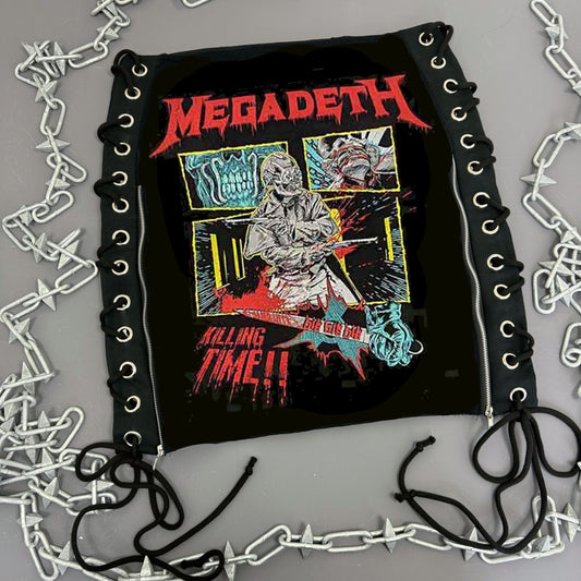 Megadeth Lace Up Skirt