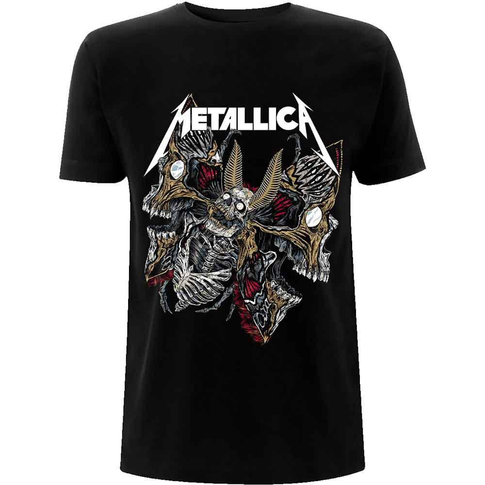 Metallica Skull Moth Lace Up Skirt