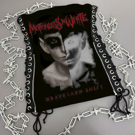 Motionless In White Lace Up Dress