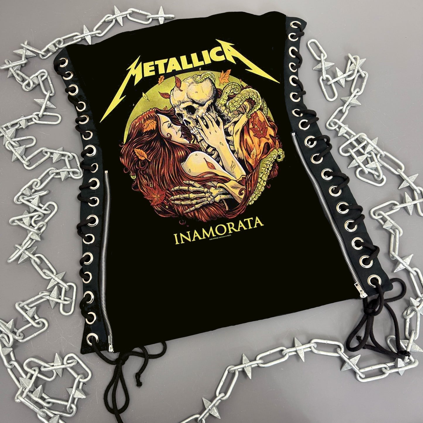 Metallica Inamorata Lace Up Dress