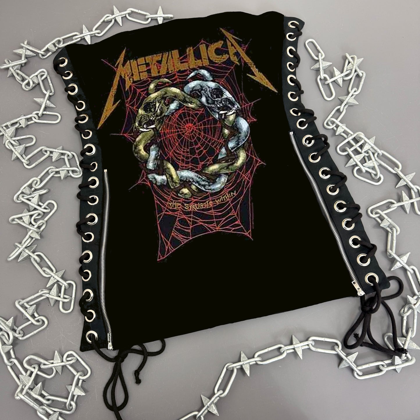 Metallica Ruin Lace Up Dress