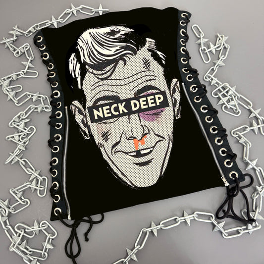 Neck Deep Ned Lace Up Dress