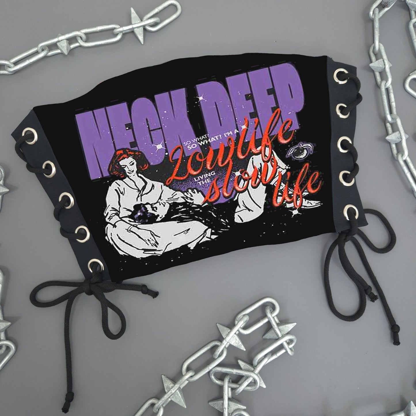 Neck Deep Lace Up Top