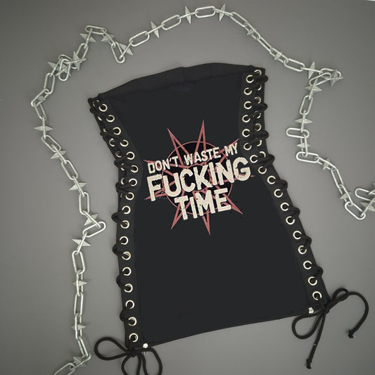 Slipknot Fuck Me Up Lace Up Dress