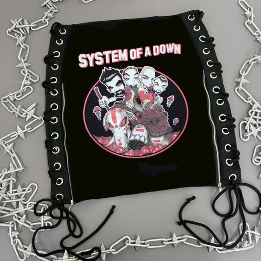 System Of A Down Lace Up Skirt