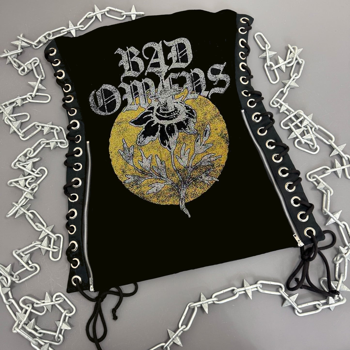 Bad Omens Sunflower Lace Up Dress