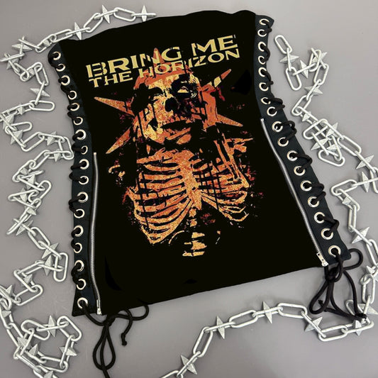 Bring Me The Horizon Skeleton Lace Up Dress